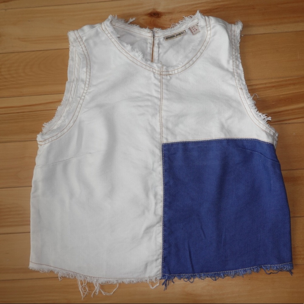 Anthropologie Holding Horses Frida Patchwork Tank